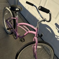 Women's Beach Cruiser Bike (Pink)