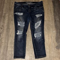 American eagle jeans with rips