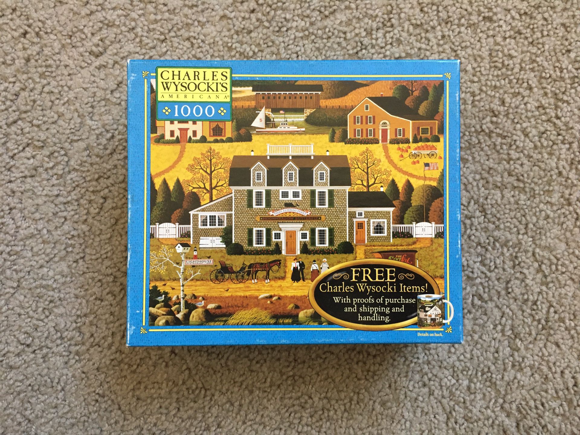 Jigsaw Puzzle MOON MEADOW COVE Milton Bradley NO MISSING PIECES
