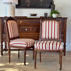 Upholstered Louis XVI Chairs