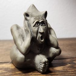 Vintage Small Gargoyle Troll Highly Detailed Statue 