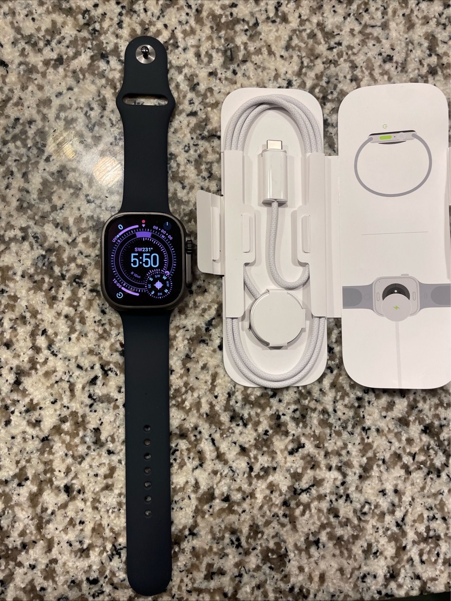 NEW Never Used Apple Watch Ultra 3 Black GPS + Cellular 49MM Black Titanium Unlocked