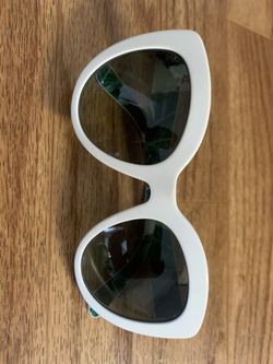 Dolce and Gabbana white sunglasses