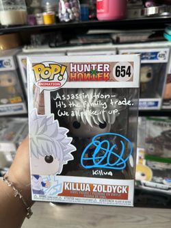 Killua Funko Pop autographed