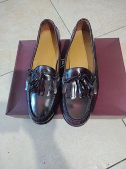 Men's.13 D. Co2692 x13 Cole  Hann co26.h92 h tassel loafers Oxblood Men's S zLeathe