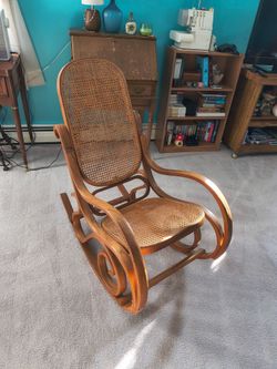 Bentwood Cane Rocking Chair