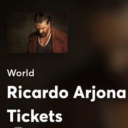 Ricardo Arjona Concert Ticket MIAMI 2026 - Ask Price 
