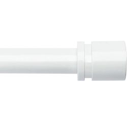New White Curtain Rod for windows that are 16 to 48 inches wide