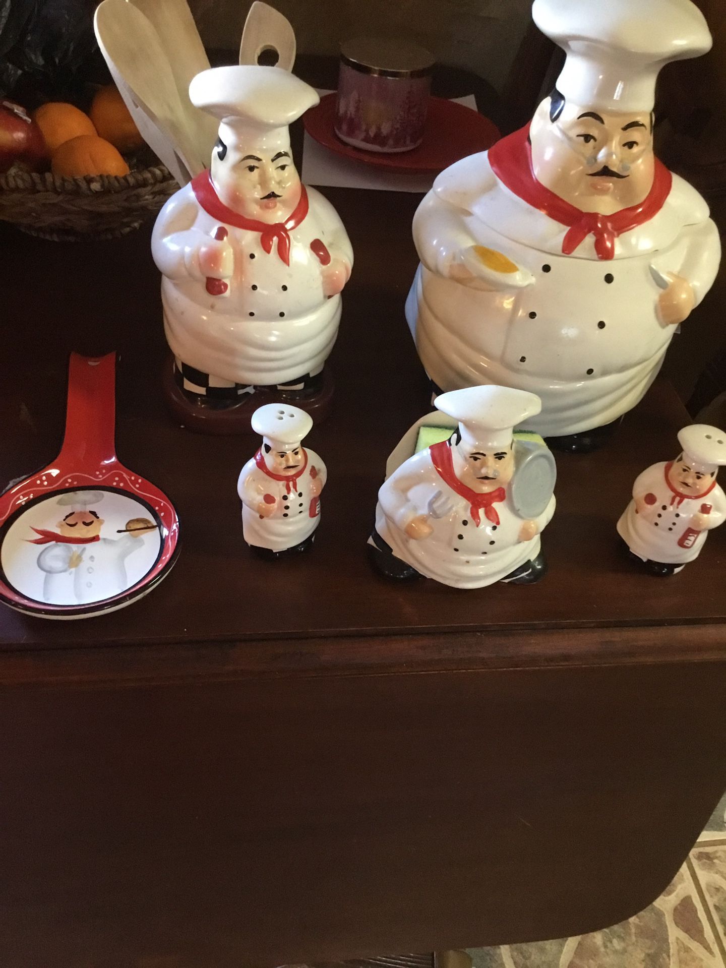 7 piece Happy Chef Kitchen Decor