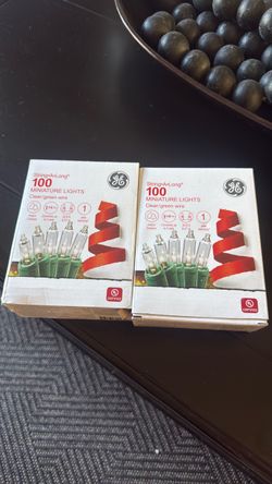 GE String-A-Long 100 Miniature Christmas Lights (2 Boxes)