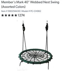 Webbed Nest Swing Green