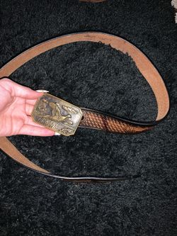 Belt buckle heavy belt leather