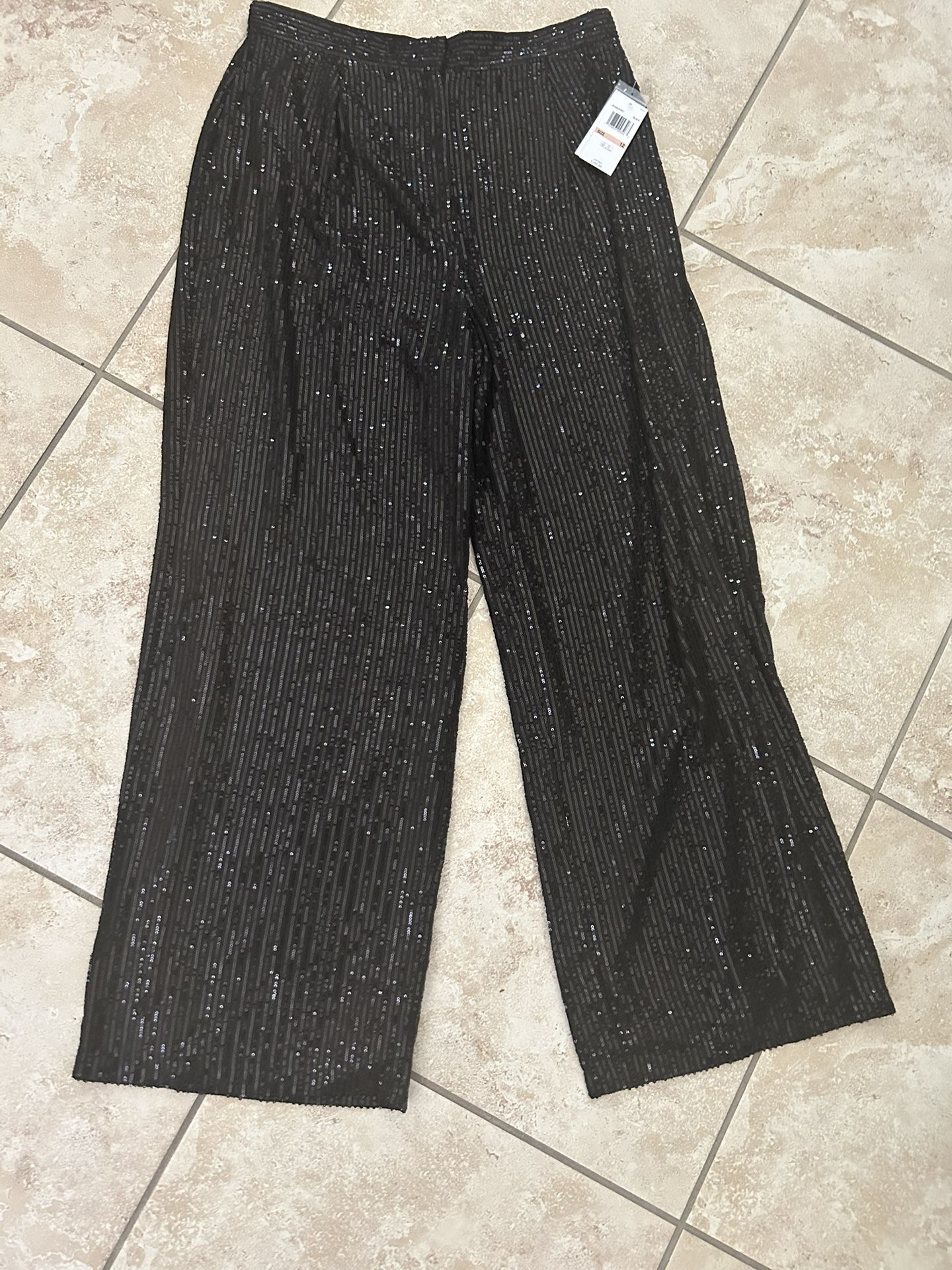 Michael Kors Women’s Sequinned High Waisted Pant Size 12 NEW!