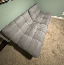 Futon sofa bed w/memory foam 72" by Mainstays, Gray