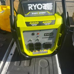 Ryobi generator 4000 watts starting like new $450 