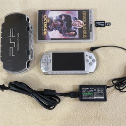 Sony PlayStation Portable Psp 3001 Silver w/ 7000+ Games Saved