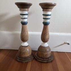 Wood Candle Holders Made In India