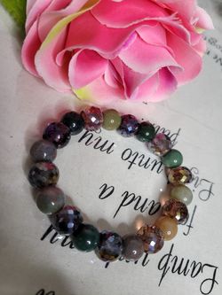 ETSY HANDMADE STRETCHABLE CRYSTAL HIGH QUALITY BRACELET