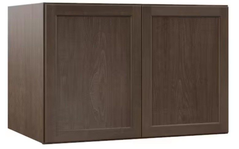 Hampton Bay, Shaker 36 in. W x 12. D x 18 in. H Kitchen Cabinet w/o Shelf