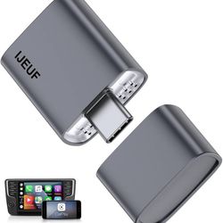 new Wireless CarPlay Adapter for Apple iPhone 2025 Upgrade, Converts Factory Wired to Wireless, No Delay, Stable Connection, Mini Apple Carplay Wirele