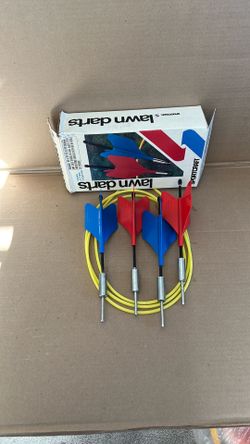 Vintage Sportcraft lawn darts set with box