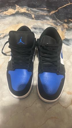 Blue Jordan 1s low top
