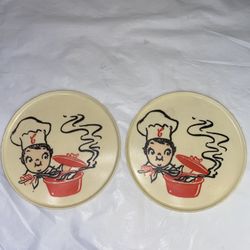 Vintage Campbell Soup Playset - 2- Plastic Trays