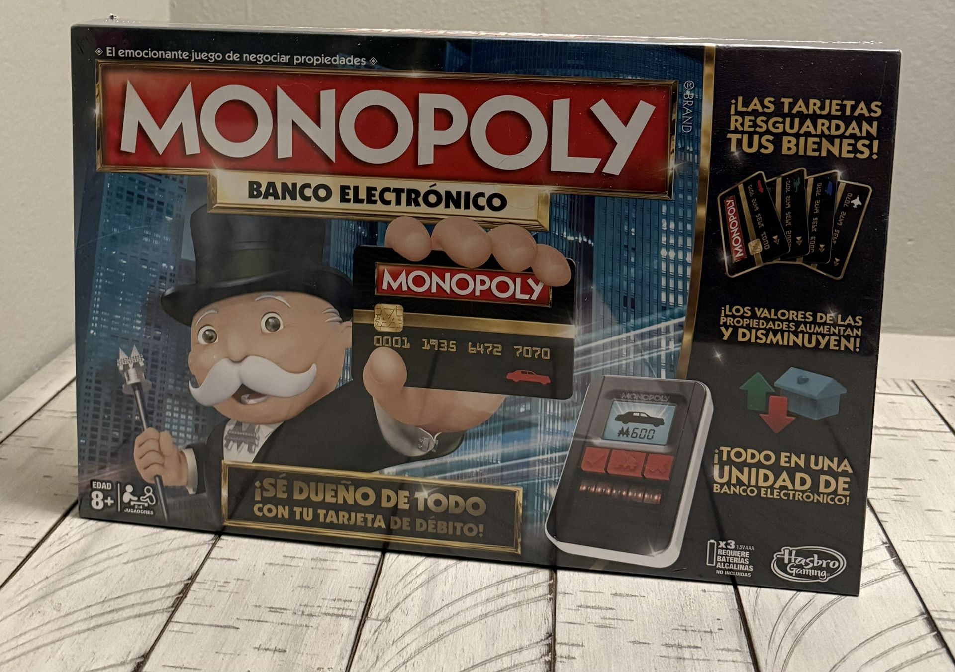 NEW ! Monopoly Game Banco Electronico Hasbro Electronic ( Spanish Edition-sealed