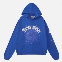 Spider Hoodie Blue