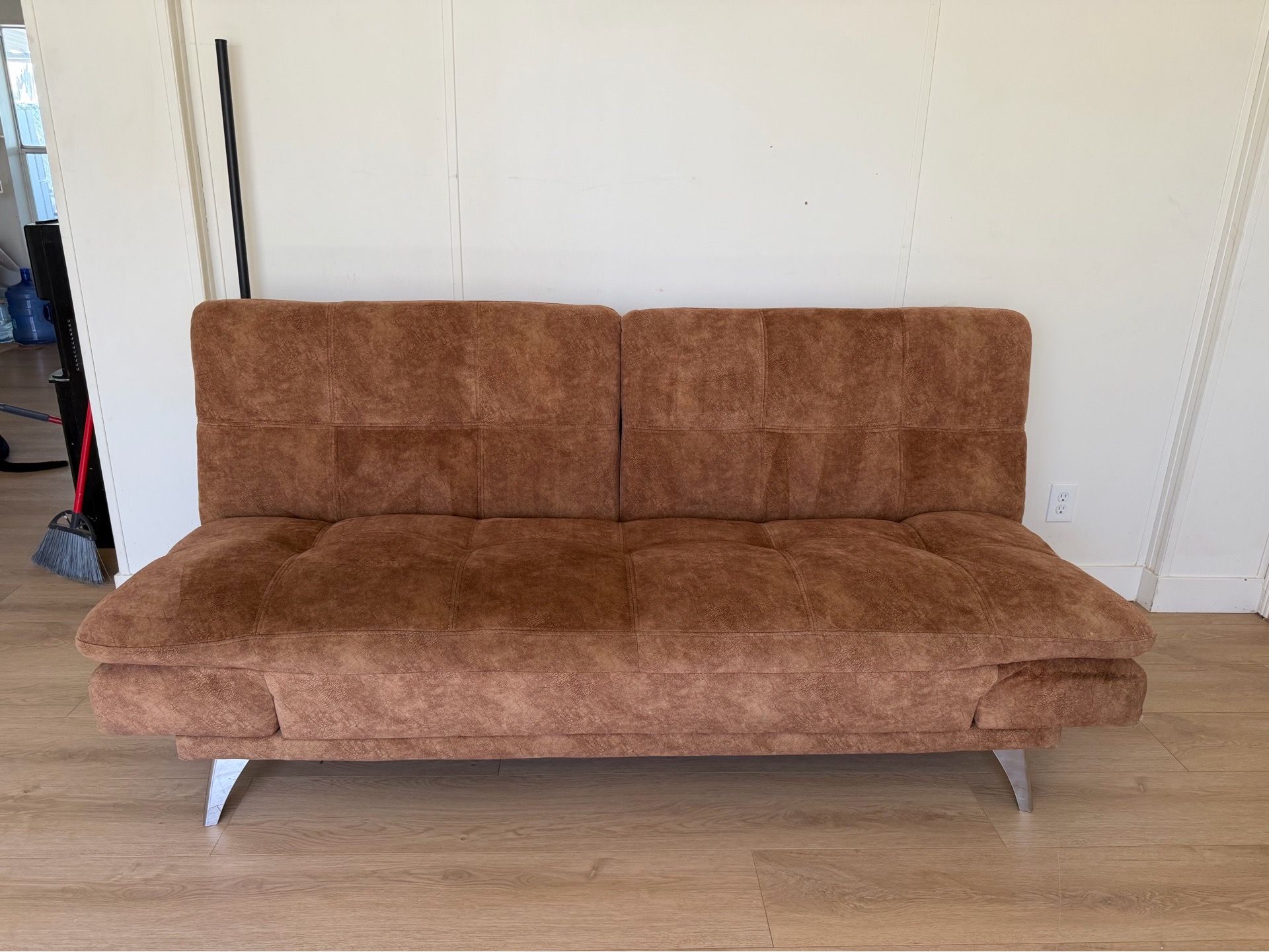 Brown futon