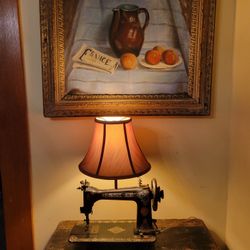 Singer Sewing Machine Lamp.  100 Years Old