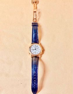 Ulysse Nardin GMT +/- Perpetual Auto Rose GoldMens Strap Watch Date 326-22