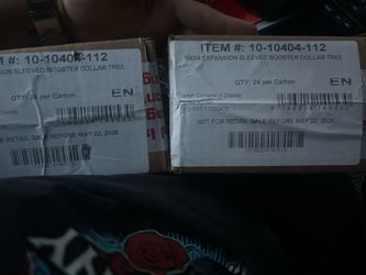 ME04 Sealed boxes Chaos rising sleeved boosters 48.