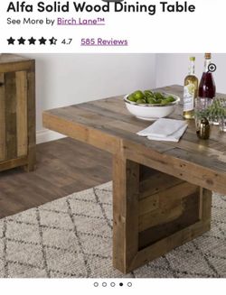 Birch Lane Solid Wood Dining Table