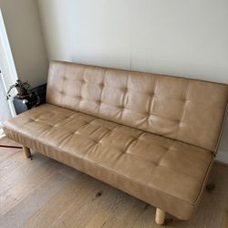 Vegan Leather Sofa Bed 