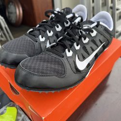 OPEN BOX Nike Zoom Rival MD Track Shoe Mens 11 Mid Distance Spike Black White Multi Use 