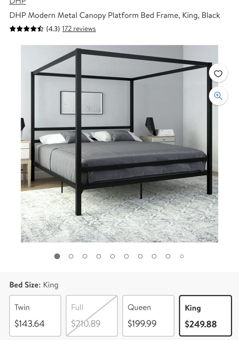 King Canopy Bed Frame 
