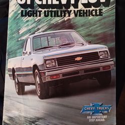 Vintage 1981 Chevy Luv truck dealer sales brochure
