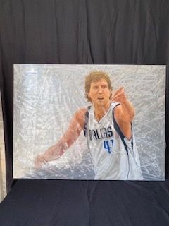 Dirk Nowitzki #41 Dallas Mavericks Print on Metal by Armando Villarreal 2012