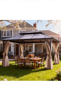 Large Outdoor Gazebo 13x10 ft