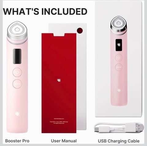 medicube Booster Pro | 6-in-1 Real Glass Glow Beauty Massager | for Clear, Radiant, Firmer-Looking S