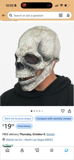NEW! Skull Costume Mask