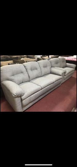 Brand new gray sofa and loveseat