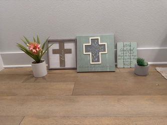 Christian Home Decor Sign Set of 3