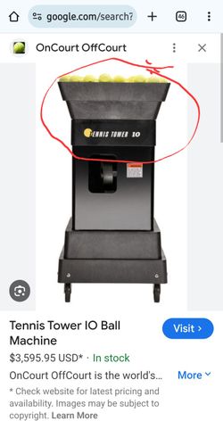 Tennis Tutor Tennis Ball Machine - Ball Holding Flap