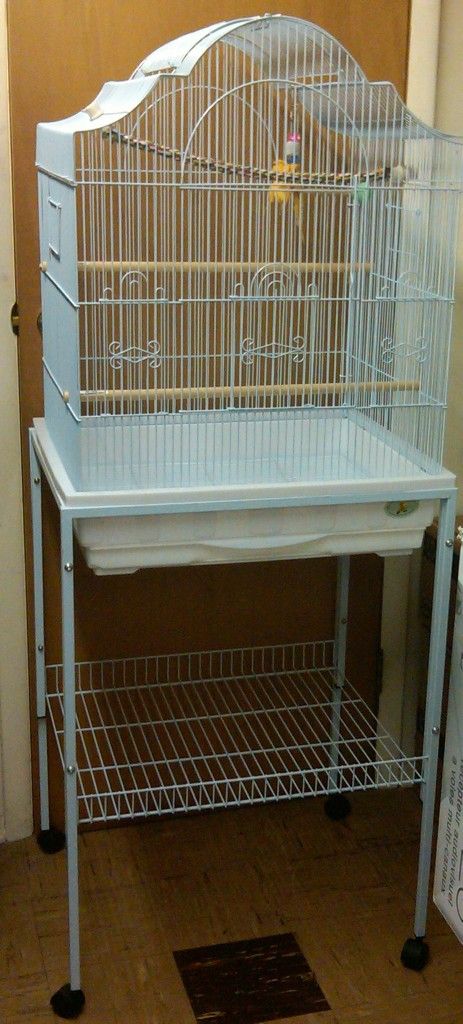 Birdcage made by King Cages – 25 x 21 x 30 with stand - $100