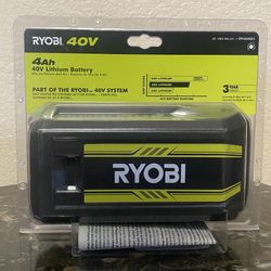 Ryobi Battery De 40 Volts Y 4ah Nueva Sellada  Precio fijo $70 