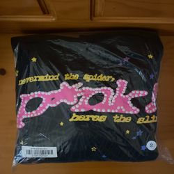 Sp5der P*NK Hoodie (Small, Black)