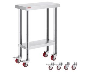 Stainless steel table in box  24 x 12 x 32