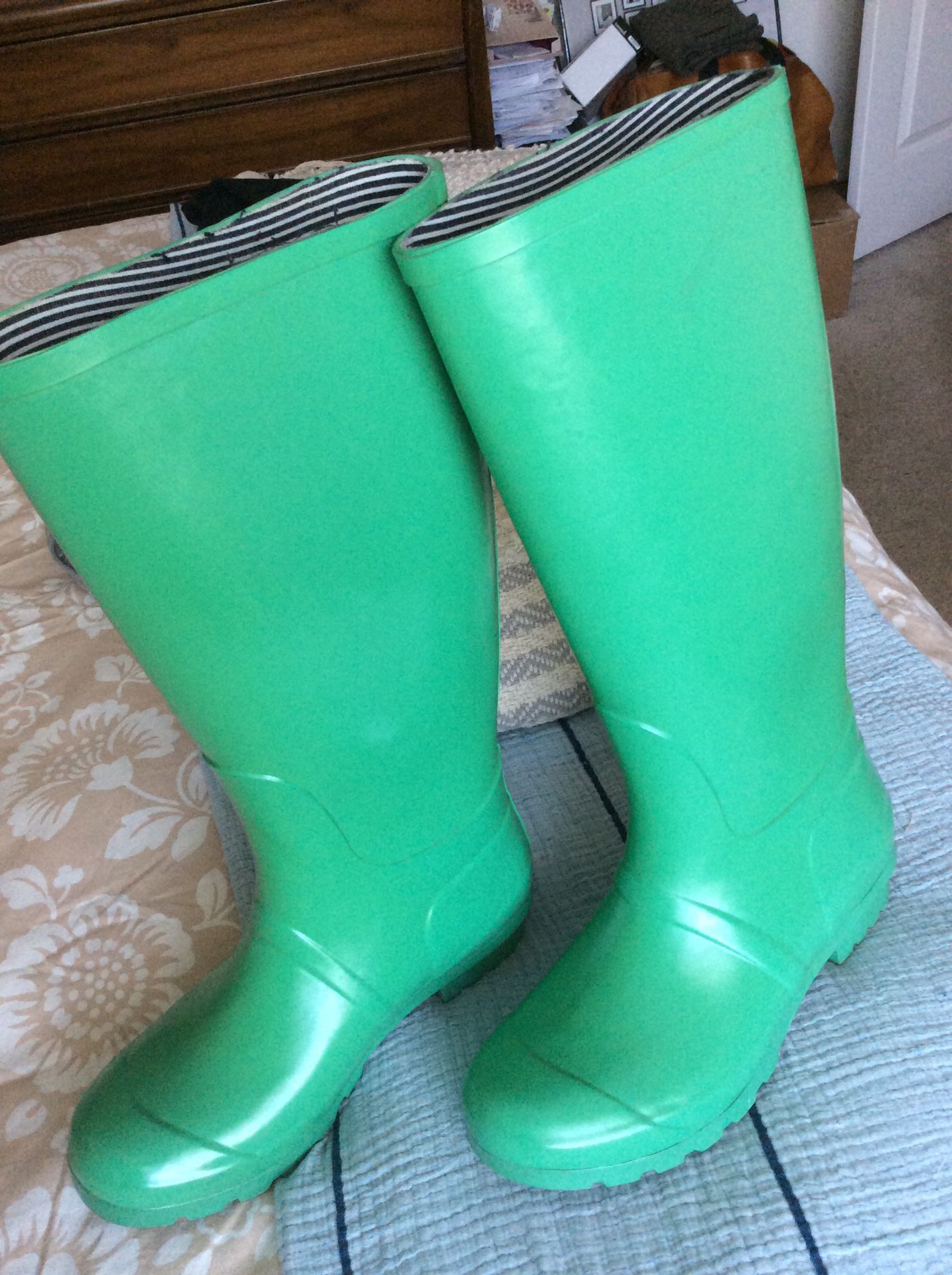 Target mint green rain boots